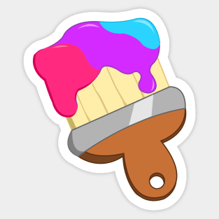 Pride Paintbrush Sticker